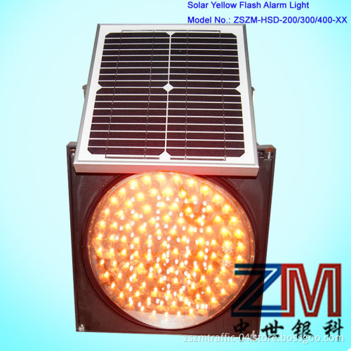 LED Solar Yellow Flash Light/ Solar Amber Warning Light/ Amber Flash Light
